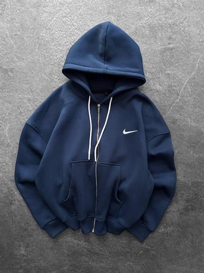 Lacivert Logo Nike Hırka