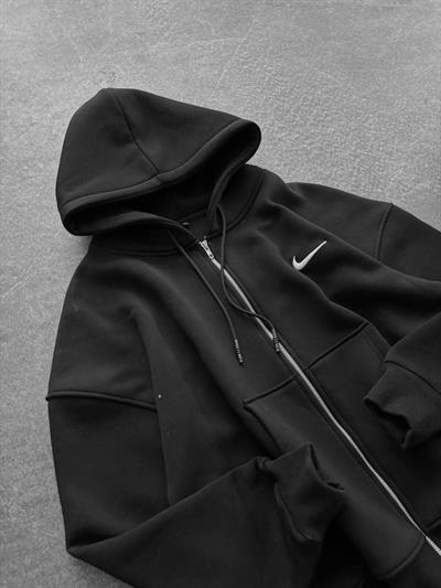 Siyah Logo Nike Hırka