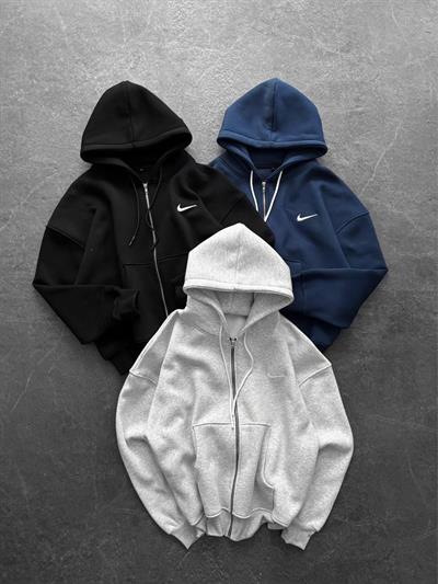 Siyah Logo Nike Hırka