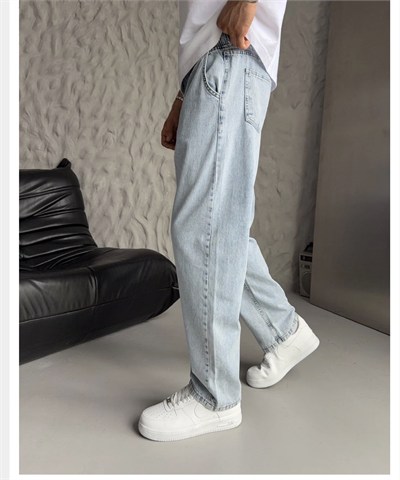 BELİ LASTİKLİ KOT PANTOLON