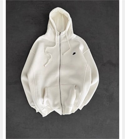 BEYAZ CLUB FLEECE NİKE HIRKA