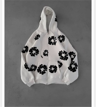 BEYAZ DENİM TEARS HIRKA