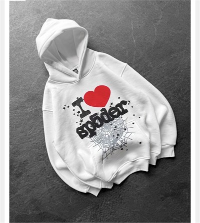 BEYAZ KAPŞONLU SP5DER SWEAT
