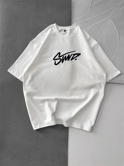 BEYAZ ORTA KONTÜR STWD TSHİRT