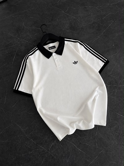 BEYAZ POLO YAKA ADİDAS TSHİRT