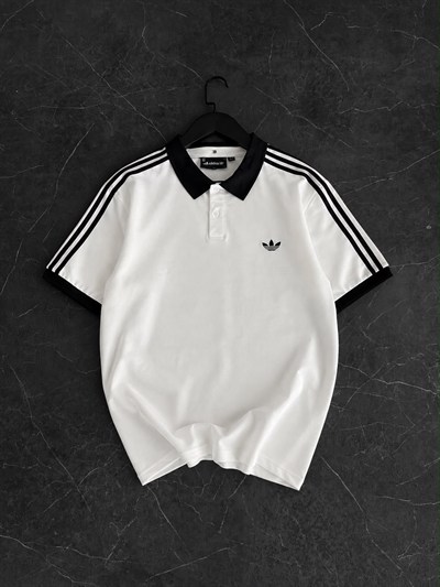 BEYAZ POLO YAKA ADİDAS TSHİRT