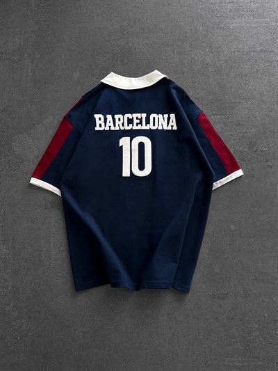 BEYAZ SIRT 10 BARCELONA TSHİRT