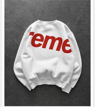 BEYAZ YARIM SUPREME SWEAT