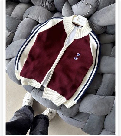 BORDO CHAMPİON TRİKO HIRKA