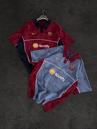 BORDO ÇOK YIKAMA BARCELONA TSHİRT