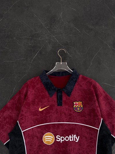 BORDO ÇOK YIKAMA BARCELONA TSHİRT
