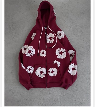 BORDO DENİM TEARS HIRKA