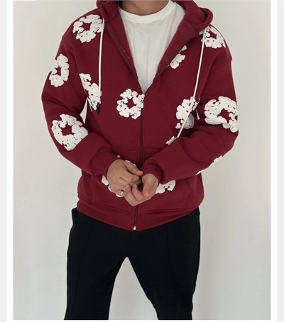 BORDO DENİM TEARS HIRKA