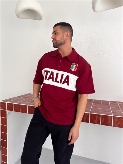 BORDO KESİK İTALİA TSHİRT