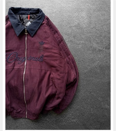 BORDO ORİGİNALS ADİDAS CEKET