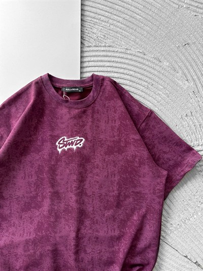 BORDO SPREY STWD TSHİRT