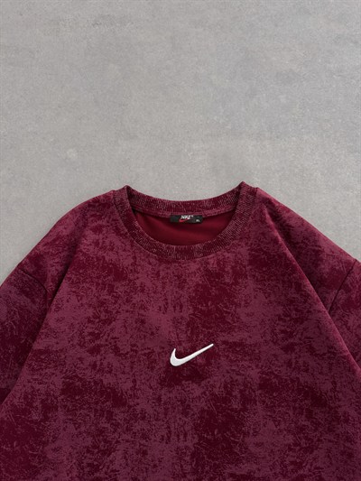 BORDO SWM LOGO NİKE TSHİRT