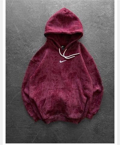 BORDO SWM NİKE KAPŞONLU SWEAT