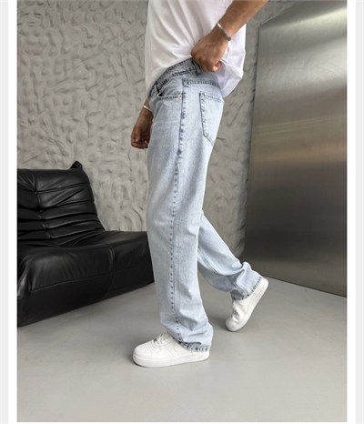 BUZ MAVİ BAGGY PANTOLON