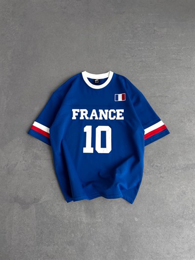 DK ÖZEL MAVİ FRANCE TSHİRT