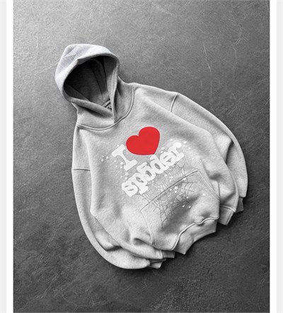 GRİ KAPŞONLU SP5DER SWEAT