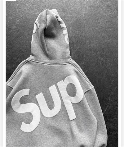 GRİ SUPREME KAPŞONLU SWEAT