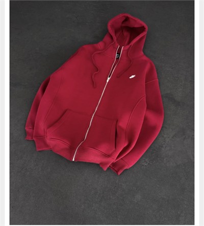 KIRMIZI CLUB FLEECE NİKE HIRKA