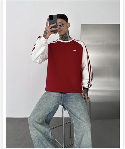 KIRMIZI GÖVDE ADİDAS SWEAT