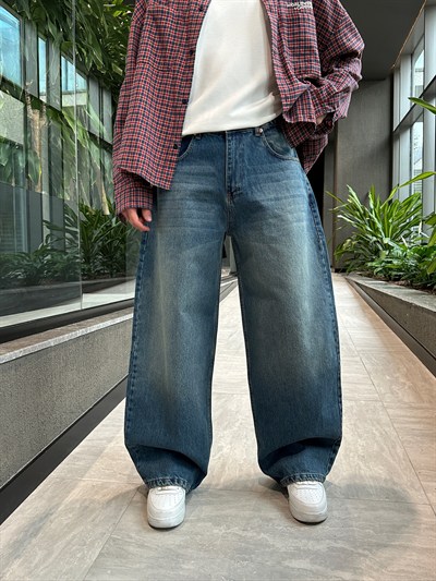 KOT MAVİ SKATER BAGGY PANTOLON