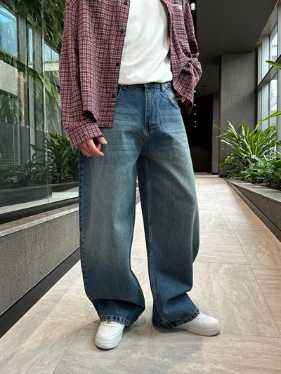 KOT MAVİ SKATER BAGGY PANTOLON