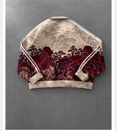 KREM AĞAÇ DESENLİ ADİDAS PANDA CEKET