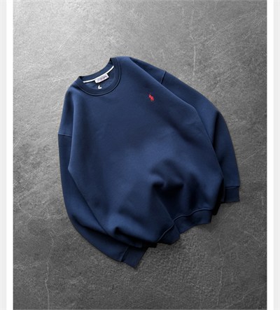 LACİVERT BASİC POLO SWEAT