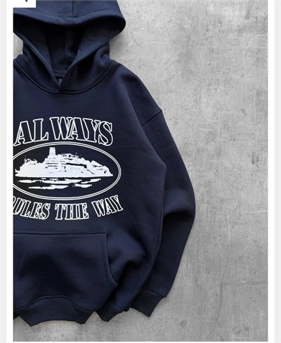 LACİVERT CORTEİZ ALWAYS KAPŞONLU SWEAT