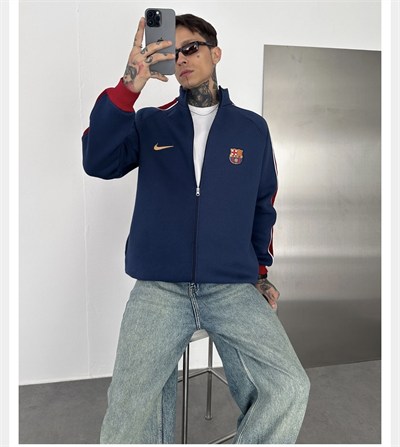 LACİVERT KOL GARNİ BARCELONA HIRKA