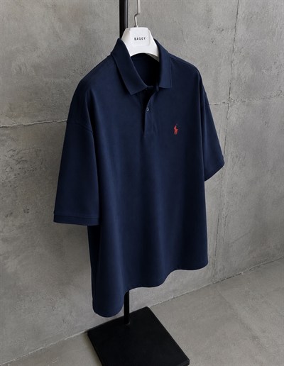 LACİVERT YAKALI POLO TSHİRT