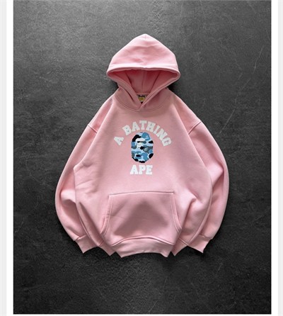 MAVİ BASKI PEMBE BAPE SWEAT