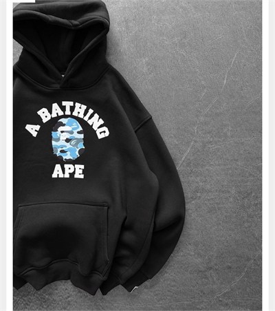 MAVİ BASKI SİYAH BAPE SWEAT