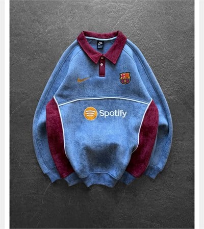 MAVİ ÇOK YIKAMA BARÇA SWEAT