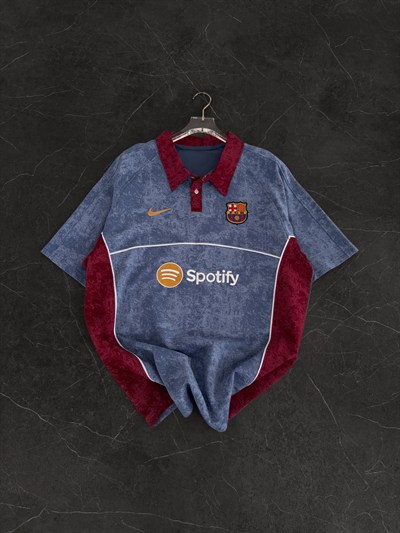 MAVİ ÇOK YIKAMA BARCELONA TSHİRT