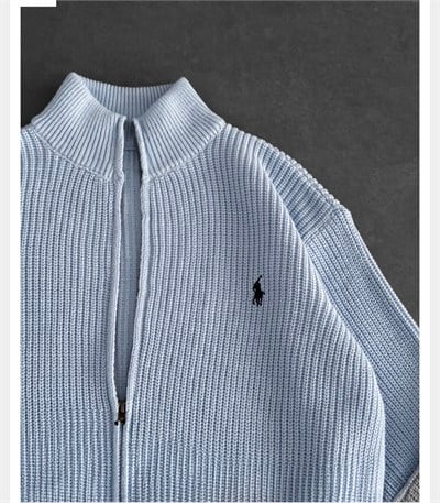MAVİ POLO TRİKO HIRKA