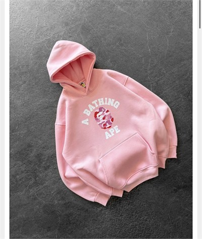 PEMBE BASKI PEMBE BAPE SWEAT