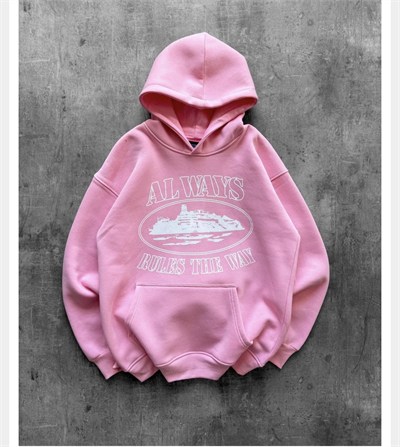 PEMBE CORTEİZ ALWAYS KAPŞONLU SWEAT