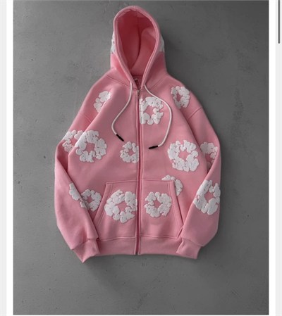 PEMBE DENİM TEARS HIRKA