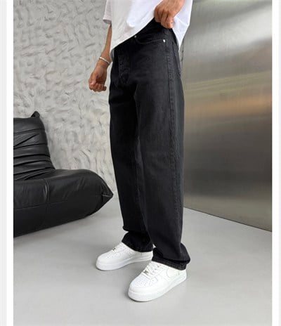 SİYAH KOT BAGGY PANTOLON