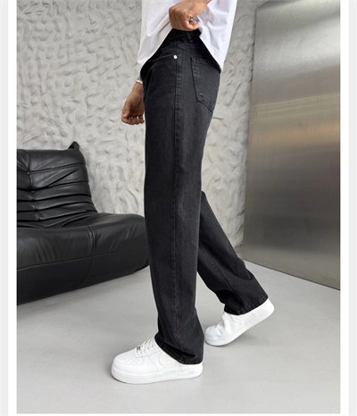 SİYAH KOT BAGGY PANTOLON