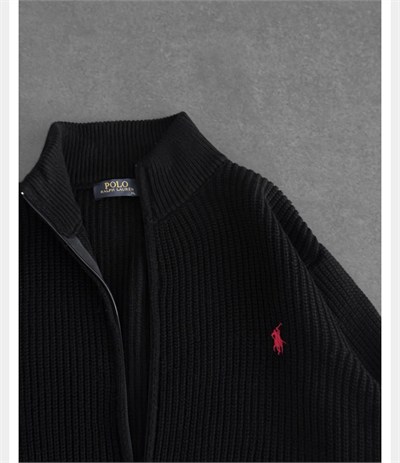 SİYAH POLO TRİKO HIRKA