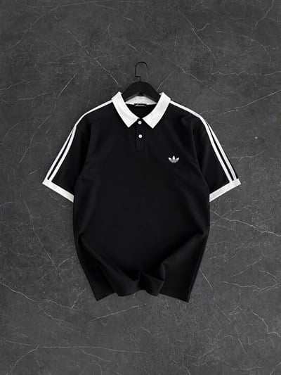 SİYAH POLO YAKA ADİDAS TSHİRT