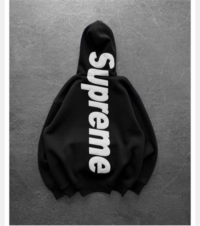 SİYAH SIRT NAKIŞ SUPREME SWEAT