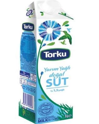 TORKU YARIM YAĞLI DOĞAL SÜT  1 LT
