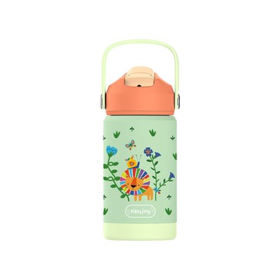 SipnJoy - FlipSip Çocuk Su Termosu | 360 ml - Lively Roar